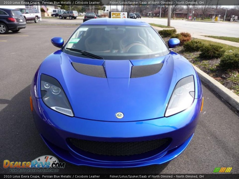 2010 Lotus Evora Coupe Persian Blue Metallic / Cocobolo Leather Photo #4