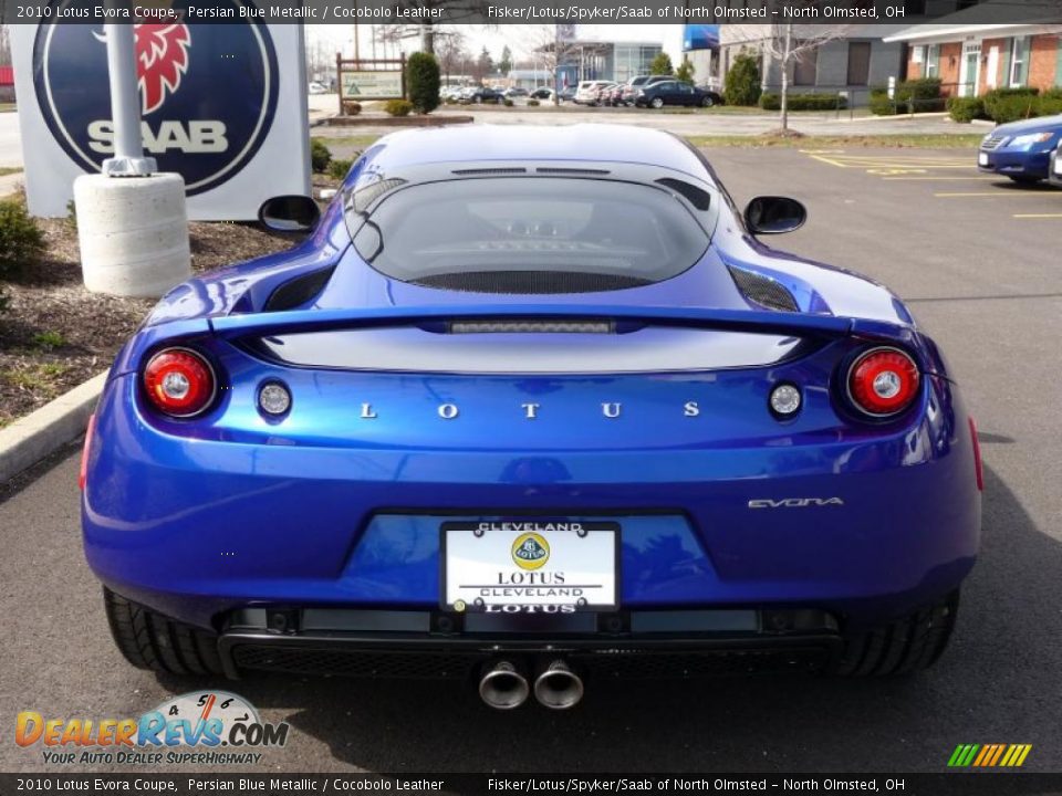 Persian Blue Metallic 2010 Lotus Evora Coupe Photo #8