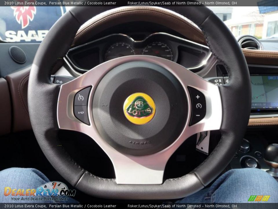 2010 Lotus Evora Coupe Persian Blue Metallic / Cocobolo Leather Photo #14
