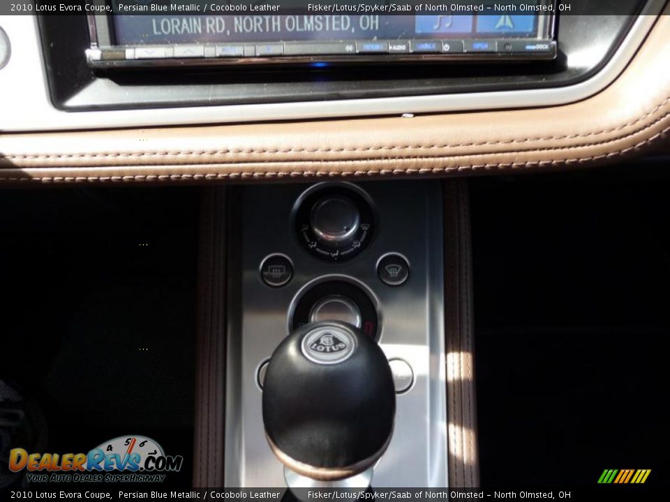 2010 Lotus Evora Coupe Persian Blue Metallic / Cocobolo Leather Photo #18