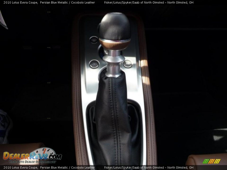 2010 Lotus Evora Coupe Persian Blue Metallic / Cocobolo Leather Photo #19