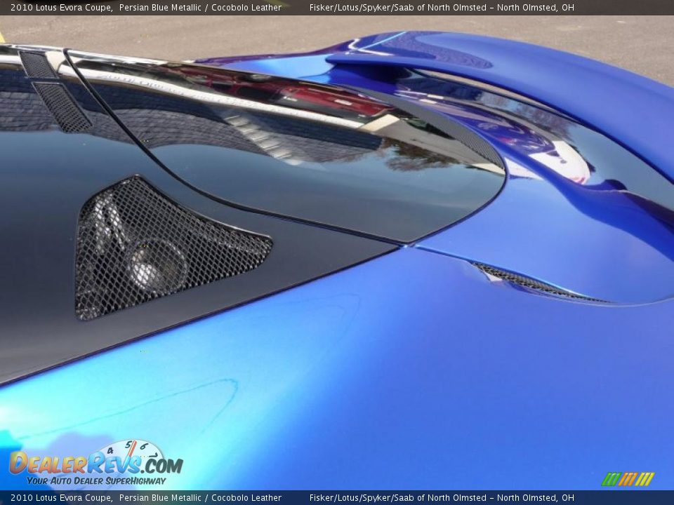 2010 Lotus Evora Coupe Persian Blue Metallic / Cocobolo Leather Photo #28