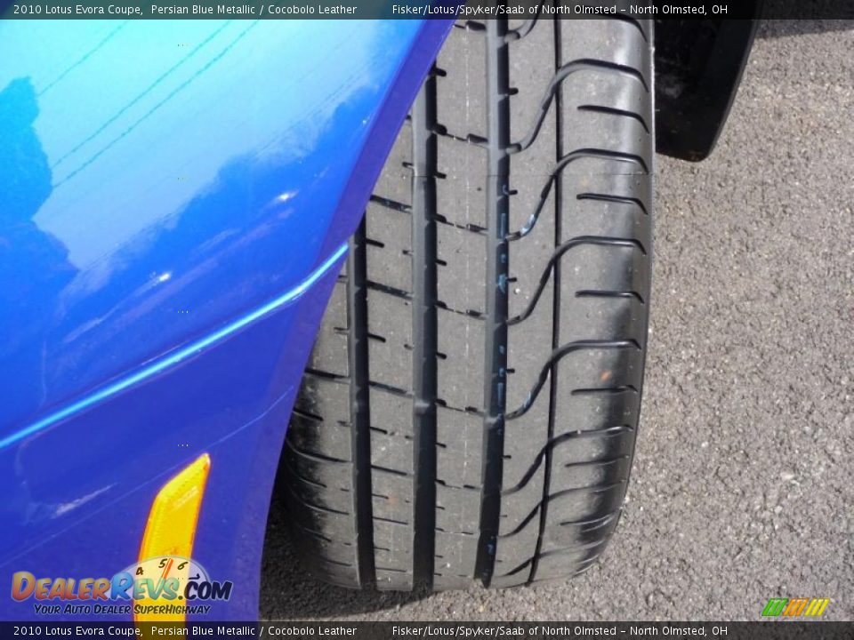 2010 Lotus Evora Coupe Persian Blue Metallic / Cocobolo Leather Photo #32