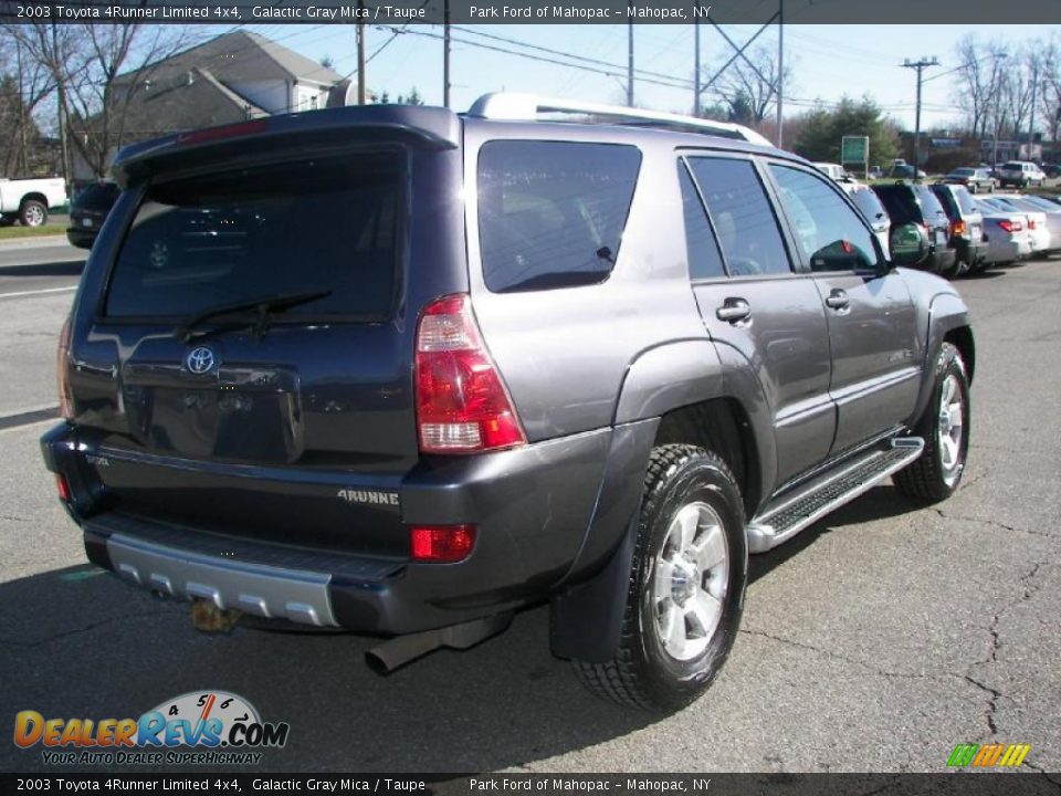 2003 Toyota 4Runner Limited 4x4 Galactic Gray Mica / Taupe Photo #3