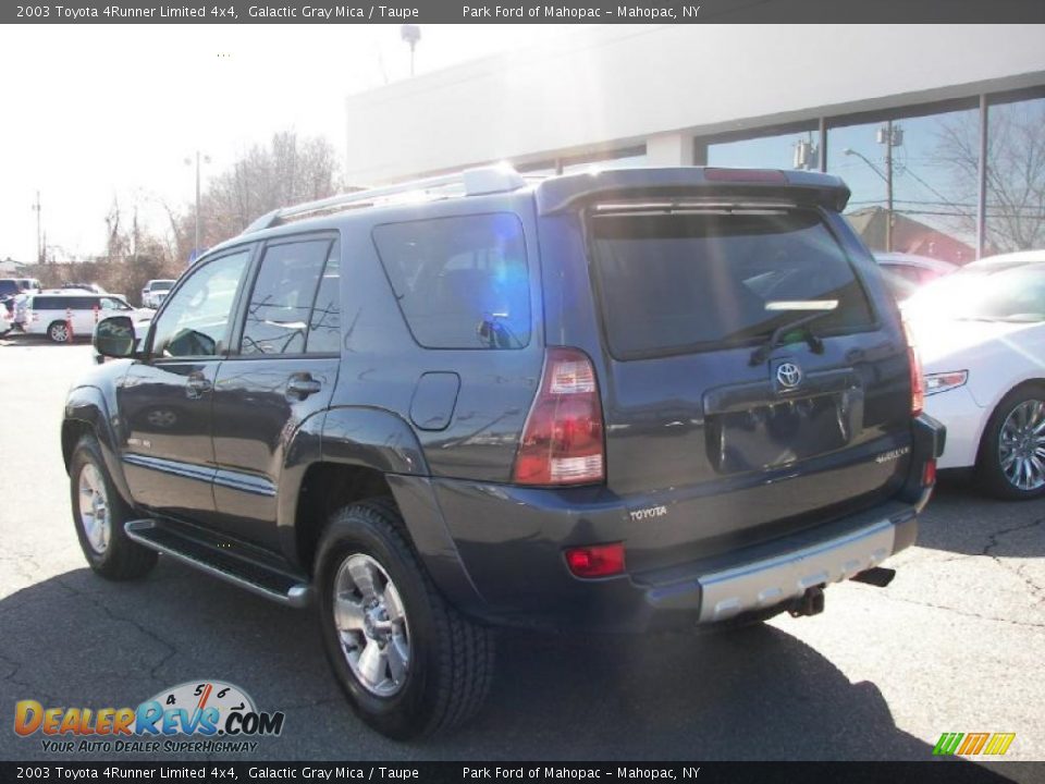 2003 Toyota 4Runner Limited 4x4 Galactic Gray Mica / Taupe Photo #4