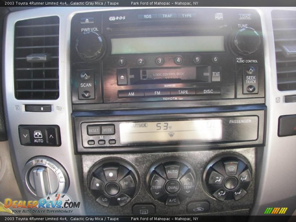 2003 Toyota 4Runner Limited 4x4 Galactic Gray Mica / Taupe Photo #18