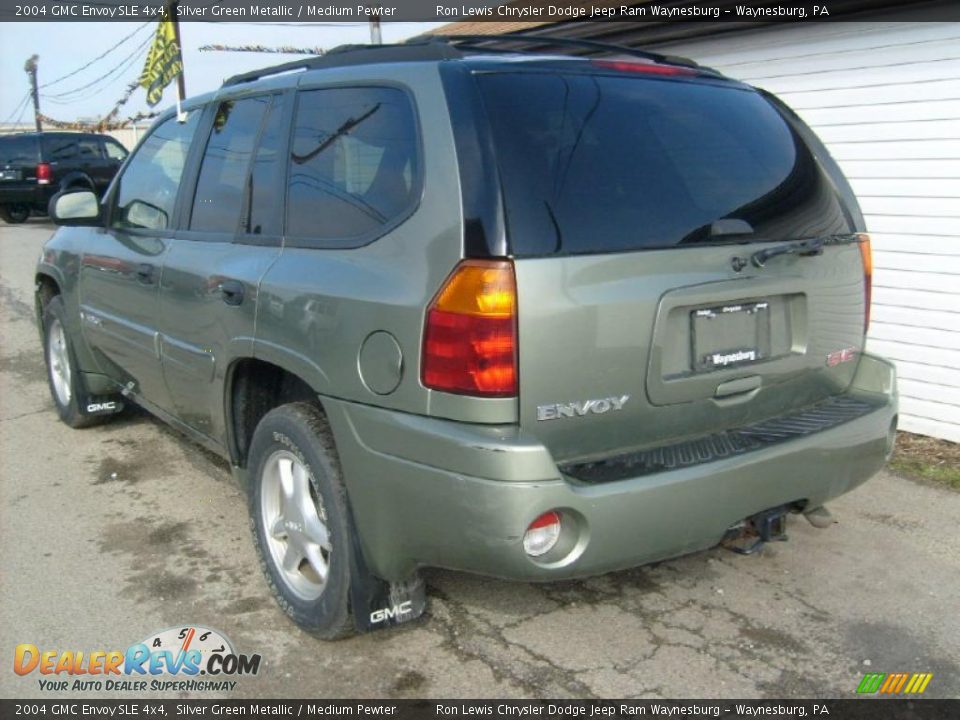 2004 GMC Envoy SLE 4x4 Silver Green Metallic / Medium Pewter Photo #3