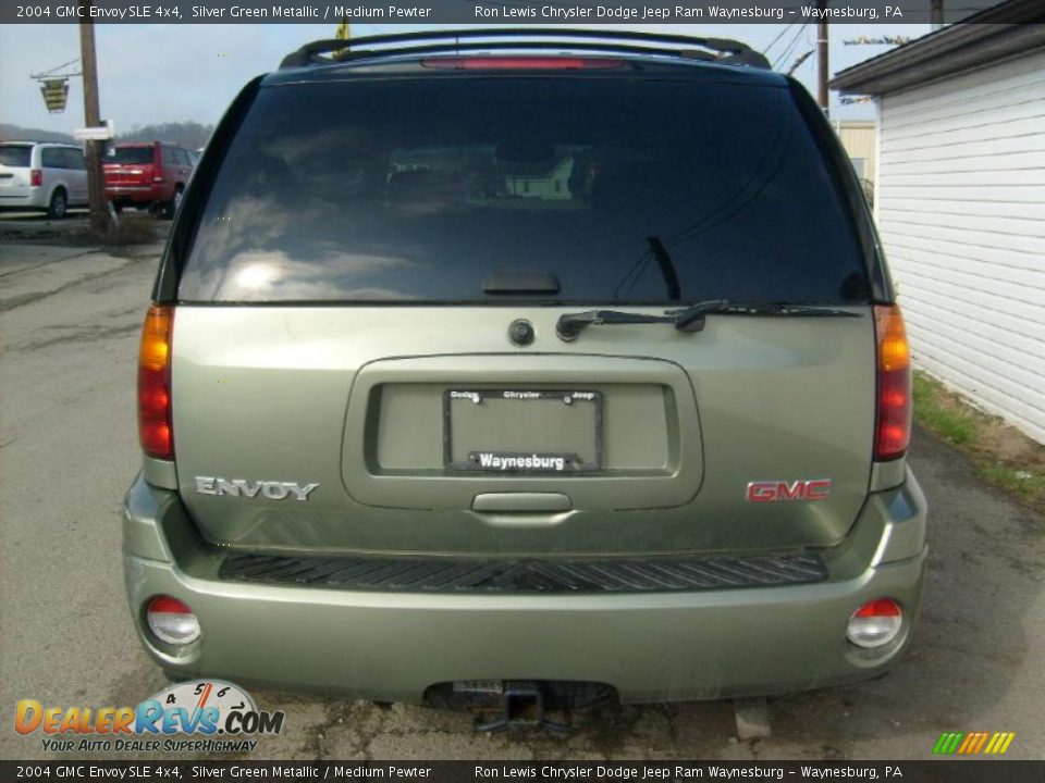 2004 GMC Envoy SLE 4x4 Silver Green Metallic / Medium Pewter Photo #4