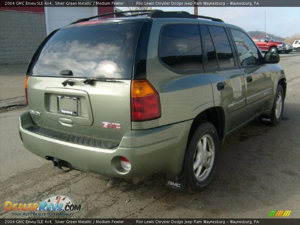 2004 GMC Envoy SLE 4x4 Silver Green Metallic / Medium Pewter Photo #5