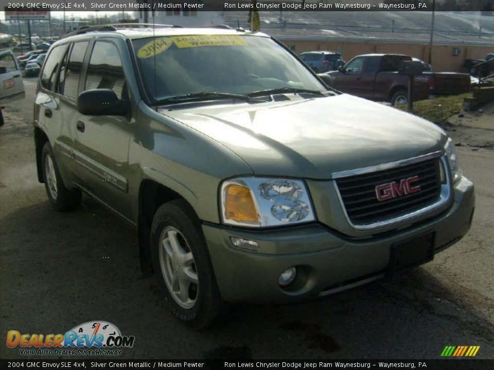 2004 GMC Envoy SLE 4x4 Silver Green Metallic / Medium Pewter Photo #6