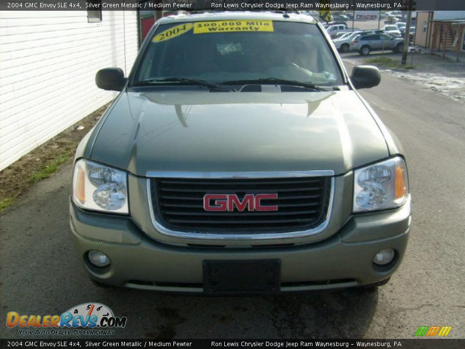 2004 GMC Envoy SLE 4x4 Silver Green Metallic / Medium Pewter Photo #7