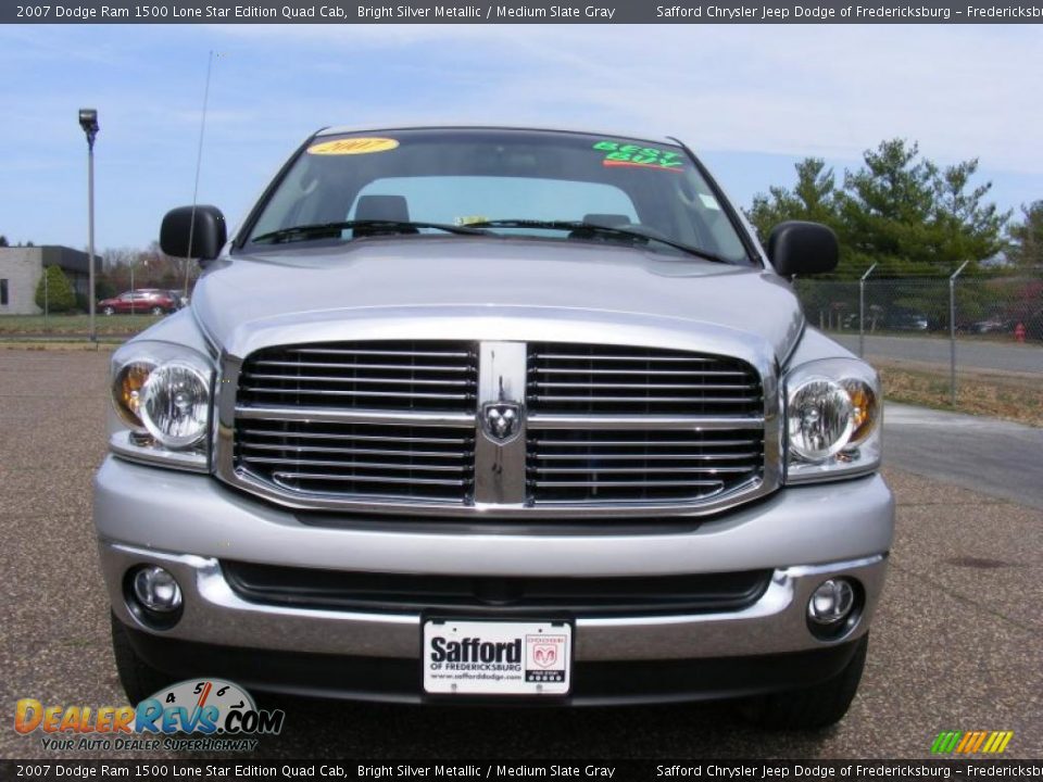 2007 Dodge Ram 1500 Lone Star Edition Quad Cab Bright Silver Metallic / Medium Slate Gray Photo #2