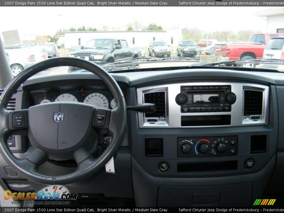 2007 Dodge Ram 1500 Lone Star Edition Quad Cab Bright Silver Metallic / Medium Slate Gray Photo #11