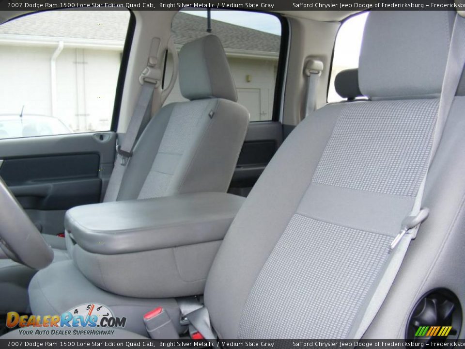 2007 Dodge Ram 1500 Lone Star Edition Quad Cab Bright Silver Metallic / Medium Slate Gray Photo #14