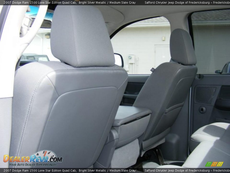 2007 Dodge Ram 1500 Lone Star Edition Quad Cab Bright Silver Metallic / Medium Slate Gray Photo #15