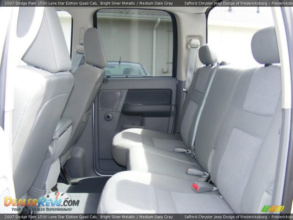 2007 Dodge Ram 1500 Lone Star Edition Quad Cab Bright Silver Metallic / Medium Slate Gray Photo #16