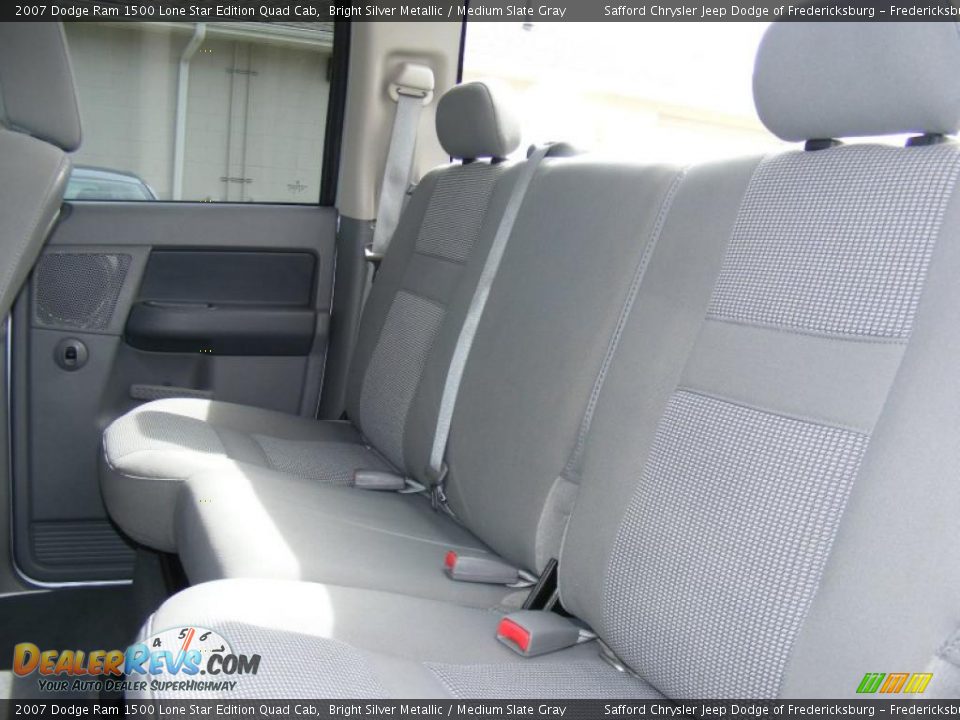 2007 Dodge Ram 1500 Lone Star Edition Quad Cab Bright Silver Metallic / Medium Slate Gray Photo #17