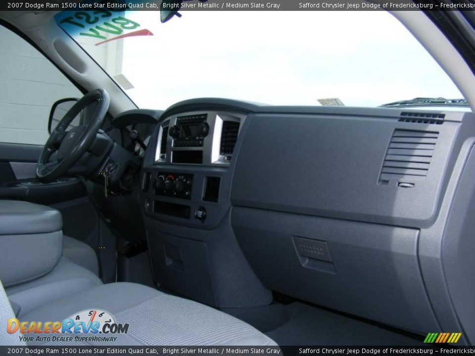 2007 Dodge Ram 1500 Lone Star Edition Quad Cab Bright Silver Metallic / Medium Slate Gray Photo #18