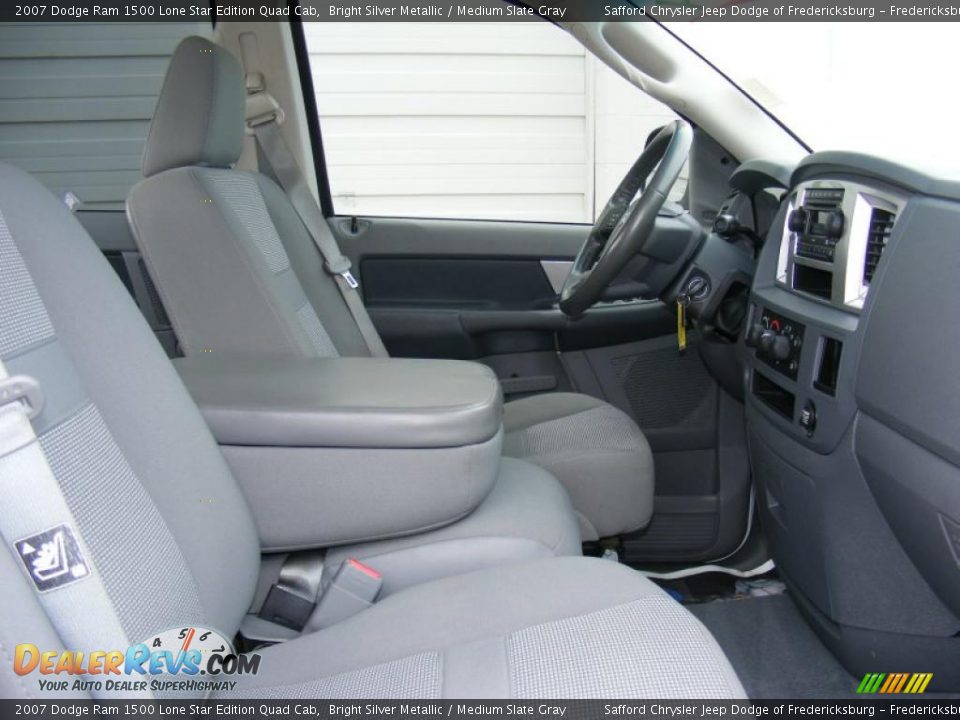 2007 Dodge Ram 1500 Lone Star Edition Quad Cab Bright Silver Metallic / Medium Slate Gray Photo #20
