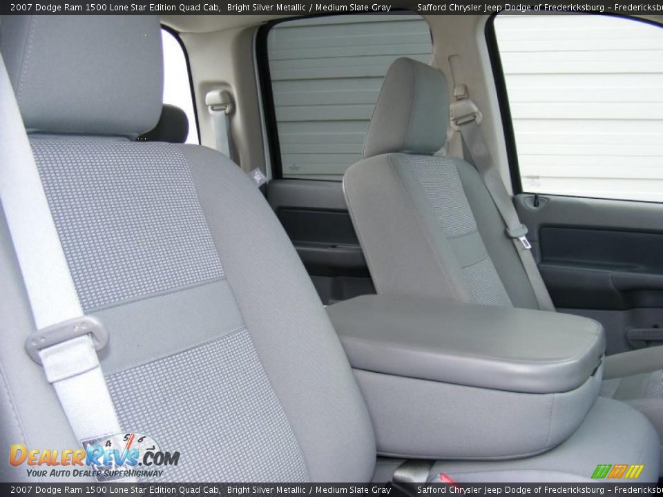 2007 Dodge Ram 1500 Lone Star Edition Quad Cab Bright Silver Metallic / Medium Slate Gray Photo #21
