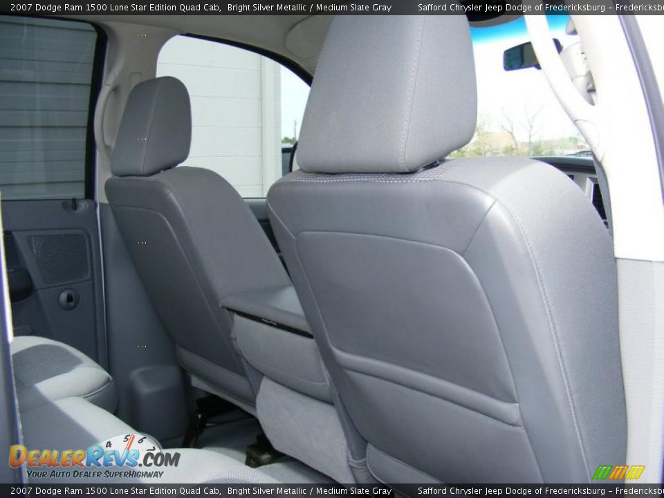 2007 Dodge Ram 1500 Lone Star Edition Quad Cab Bright Silver Metallic / Medium Slate Gray Photo #22