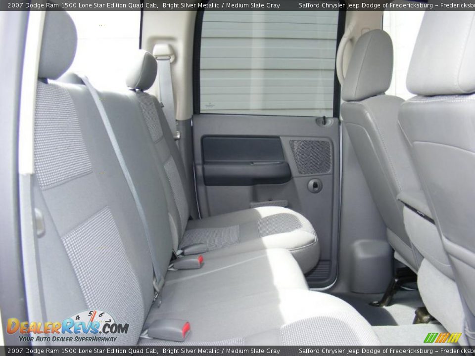 2007 Dodge Ram 1500 Lone Star Edition Quad Cab Bright Silver Metallic / Medium Slate Gray Photo #23