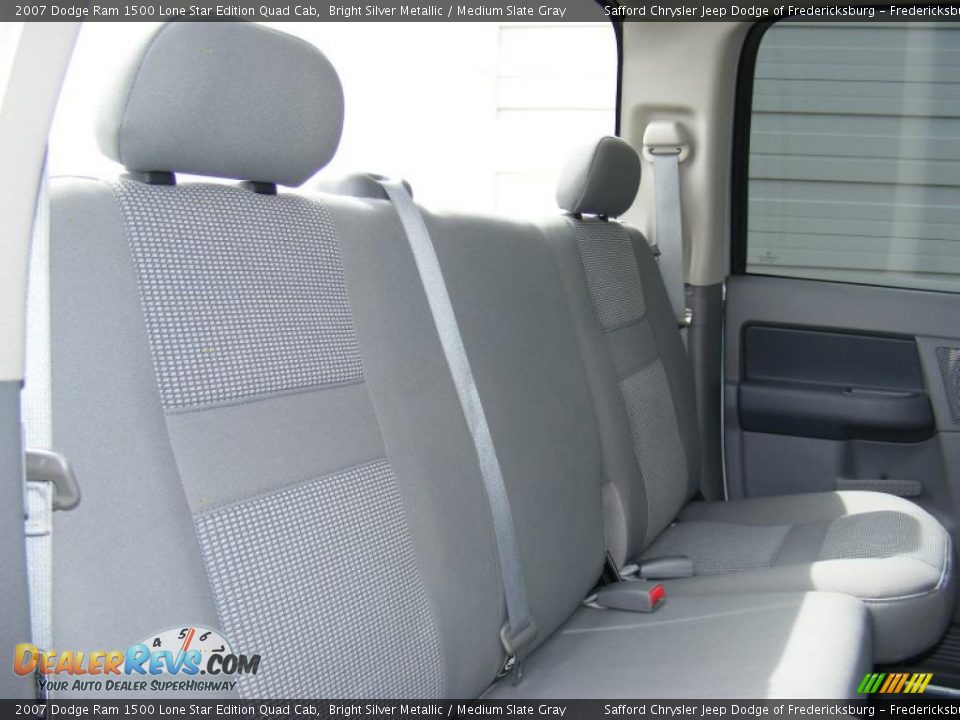 2007 Dodge Ram 1500 Lone Star Edition Quad Cab Bright Silver Metallic / Medium Slate Gray Photo #24