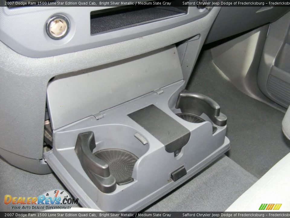2007 Dodge Ram 1500 Lone Star Edition Quad Cab Bright Silver Metallic / Medium Slate Gray Photo #27