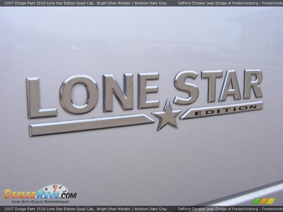 2007 Dodge Ram 1500 Lone Star Edition Quad Cab Bright Silver Metallic / Medium Slate Gray Photo #36