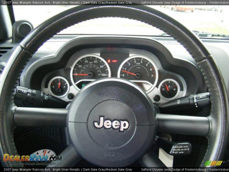 2007 Jeep Wrangler Rubicon 4x4 Bright Silver Metallic / Dark Slate Gray/Medium Slate Gray Photo #10