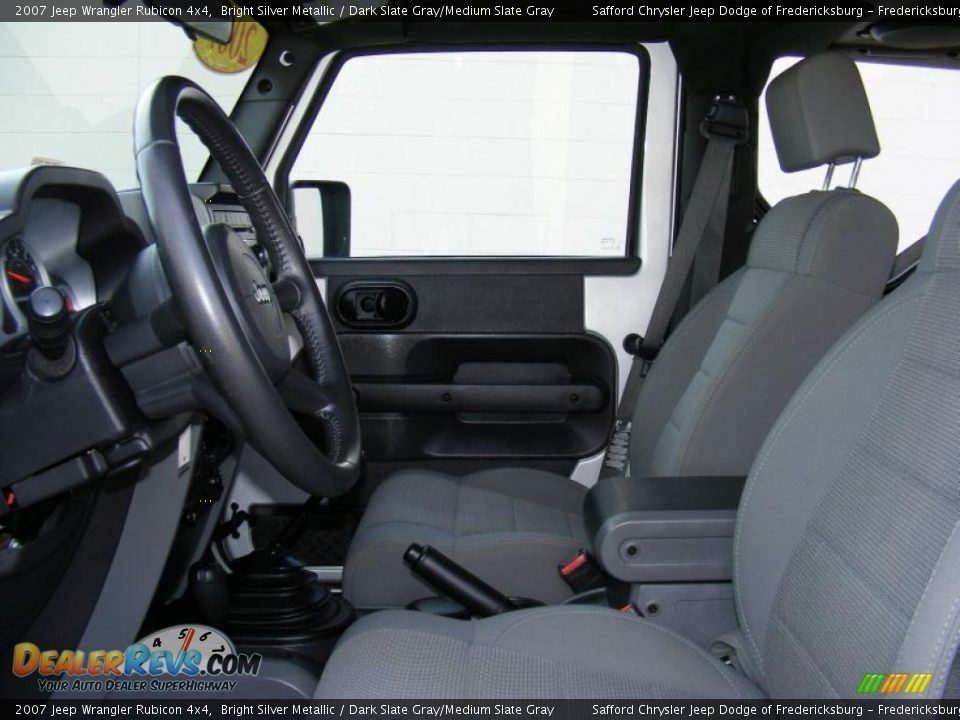 2007 Jeep Wrangler Rubicon 4x4 Bright Silver Metallic / Dark Slate Gray/Medium Slate Gray Photo #13