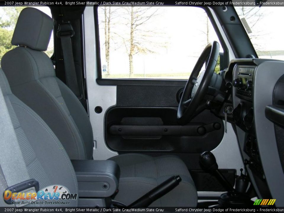 2007 Jeep Wrangler Rubicon 4x4 Bright Silver Metallic / Dark Slate Gray/Medium Slate Gray Photo #19