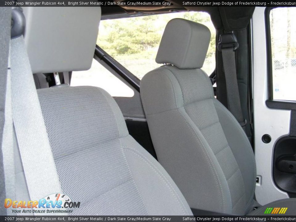 2007 Jeep Wrangler Rubicon 4x4 Bright Silver Metallic / Dark Slate Gray/Medium Slate Gray Photo #20