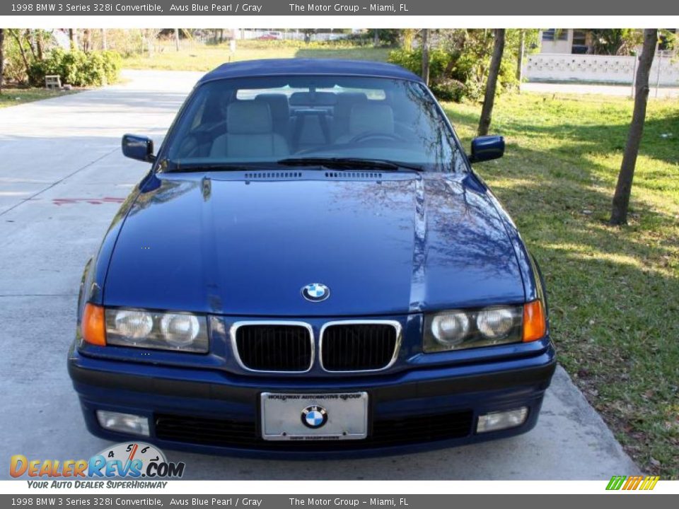 1998 BMW 3 Series 328i Convertible Avus Blue Pearl / Gray Photo #14