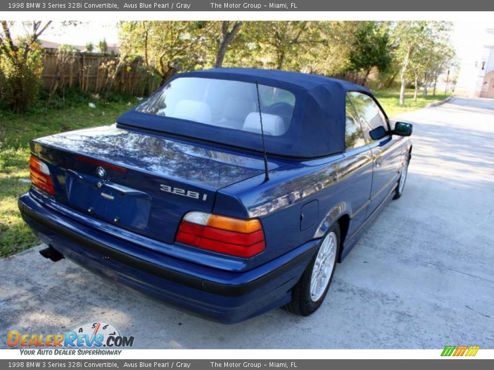 1998 BMW 3 Series 328i Convertible Avus Blue Pearl / Gray Photo #18