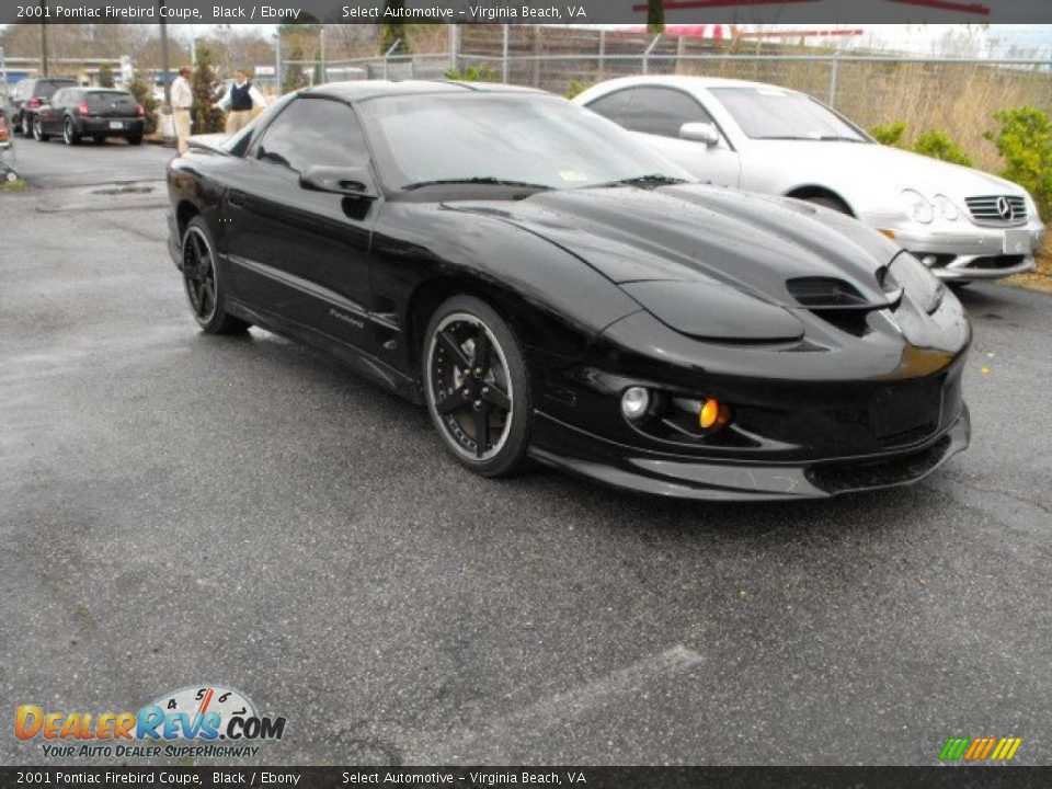 2001 Pontiac Firebird Coupe Black / Ebony Photo #2