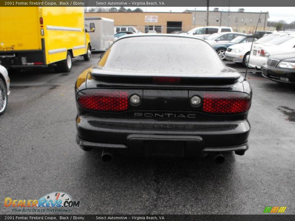 2001 Pontiac Firebird Coupe Black / Ebony Photo #5