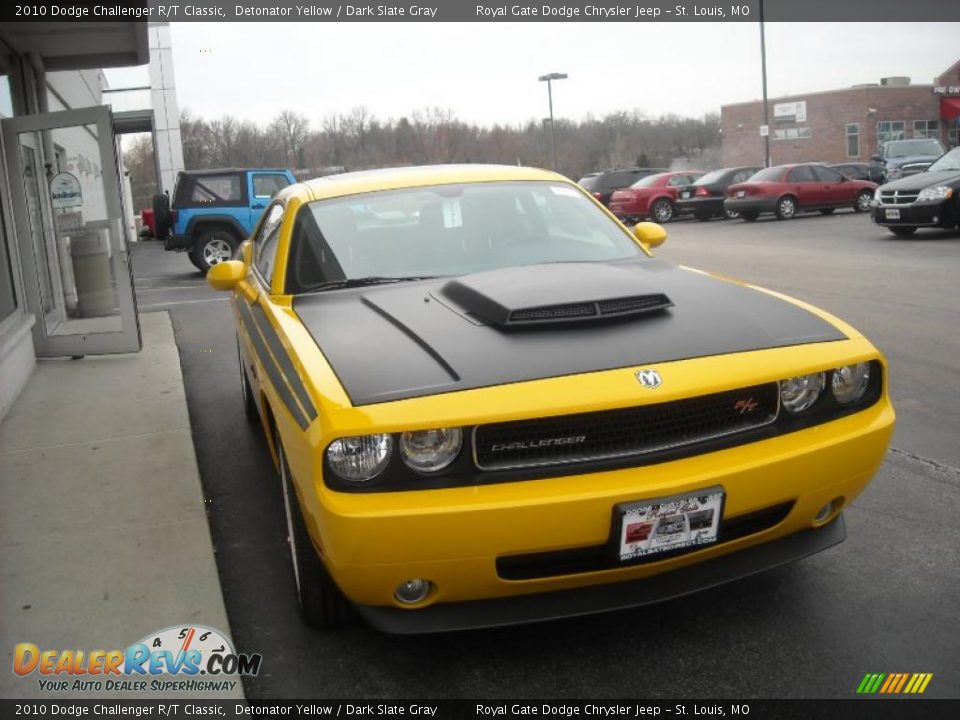 2010 Dodge Challenger R/T Classic Detonator Yellow / Dark Slate Gray Photo #3