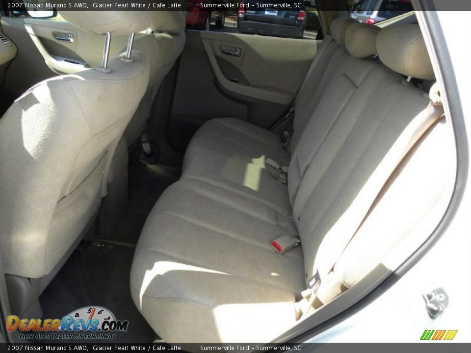 2007 Nissan Murano S AWD Glacier Pearl White / Cafe Latte Photo #7