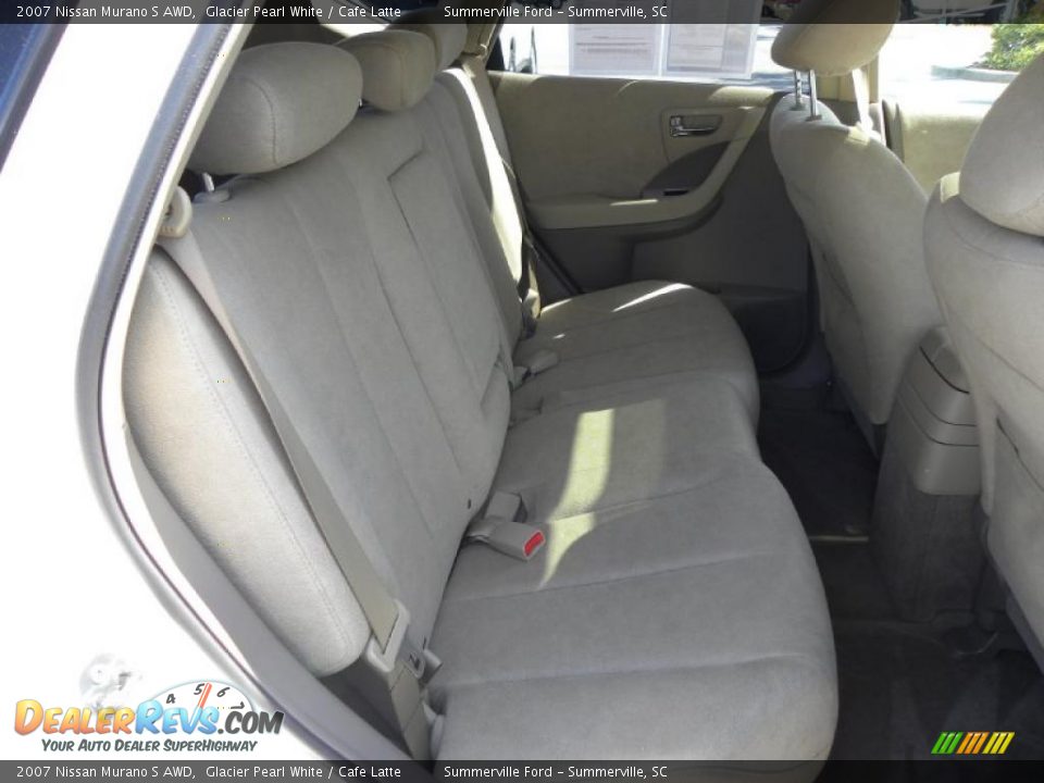 2007 Nissan Murano S AWD Glacier Pearl White / Cafe Latte Photo #11