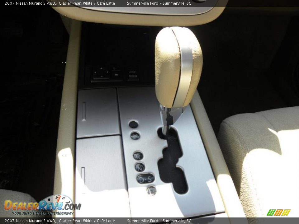 2007 Nissan Murano S AWD Glacier Pearl White / Cafe Latte Photo #20