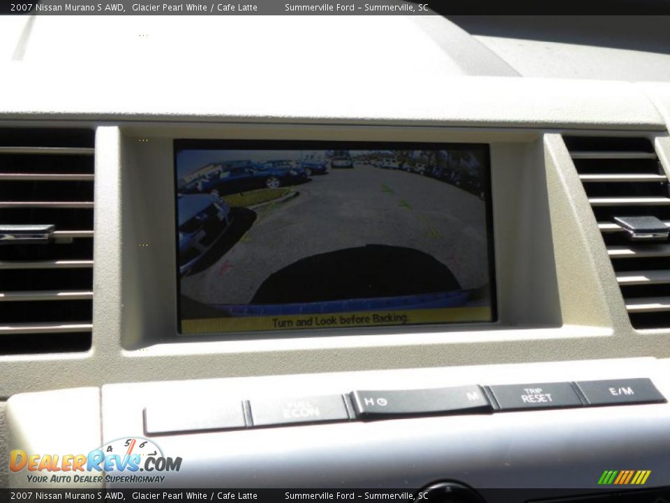 2007 Nissan Murano S AWD Glacier Pearl White / Cafe Latte Photo #22