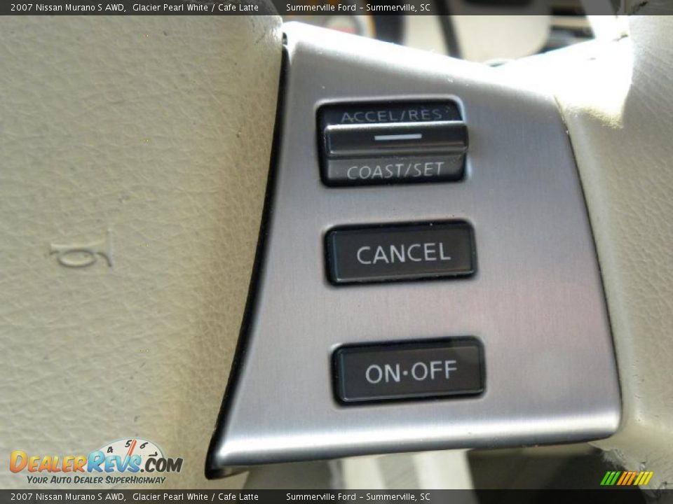 2007 Nissan Murano S AWD Glacier Pearl White / Cafe Latte Photo #23