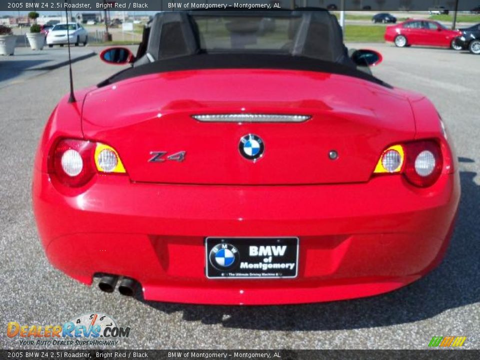 2005 BMW Z4 2.5i Roadster Bright Red / Black Photo #5