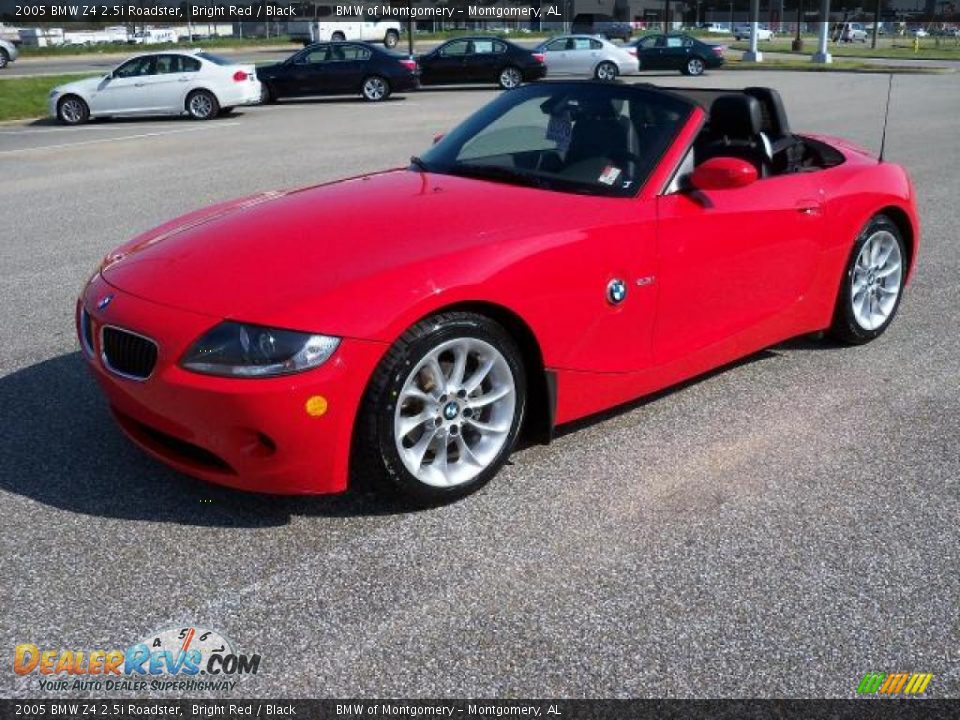 2005 BMW Z4 2.5i Roadster Bright Red / Black Photo #8