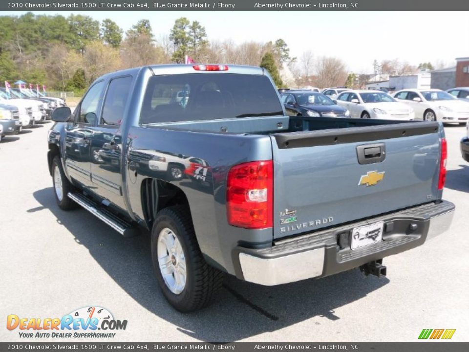 2010 Chevrolet Silverado 1500 LT Crew Cab 4x4 Blue Granite Metallic / Ebony Photo #2