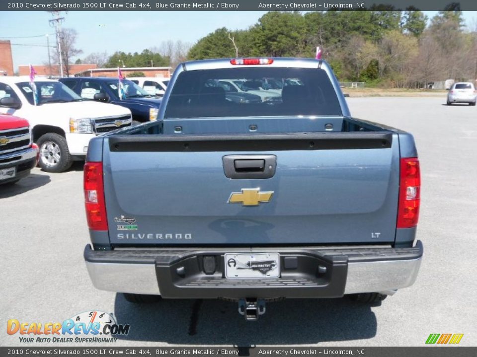 2010 Chevrolet Silverado 1500 LT Crew Cab 4x4 Blue Granite Metallic / Ebony Photo #3