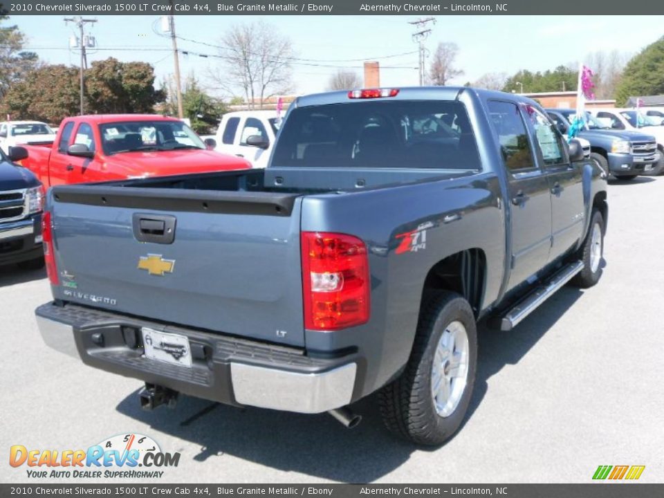 2010 Chevrolet Silverado 1500 LT Crew Cab 4x4 Blue Granite Metallic / Ebony Photo #5