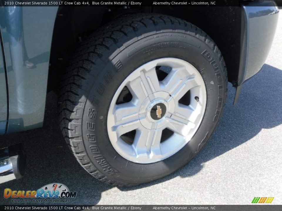 2010 Chevrolet Silverado 1500 LT Crew Cab 4x4 Blue Granite Metallic / Ebony Photo #21