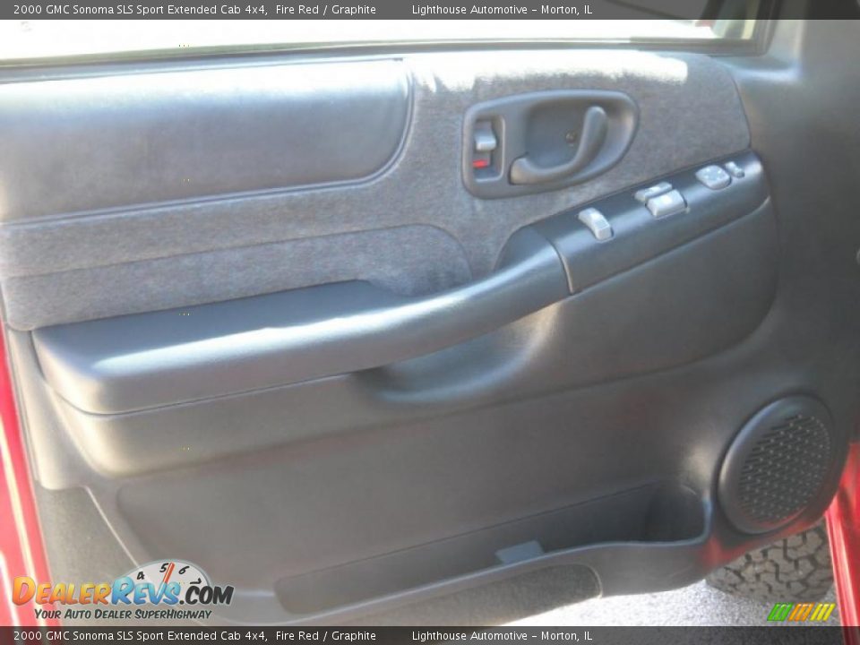 2000 GMC Sonoma SLS Sport Extended Cab 4x4 Fire Red / Graphite Photo #12